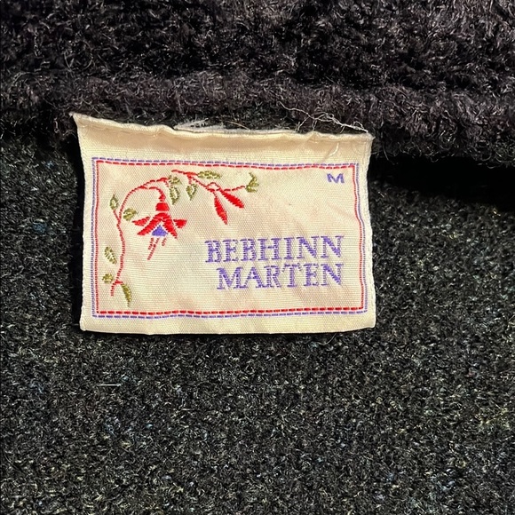 Bebhinn Marten Vintage Made in Ireland Wool Silk Blend Open-Front Sweater - Picture 5 of 10